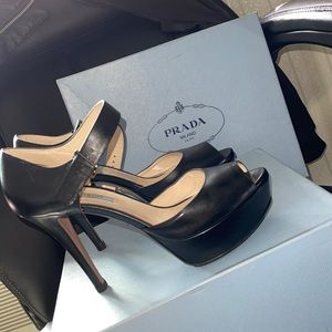Prada black heels